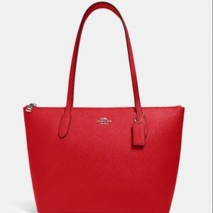 New Coach leather tote
